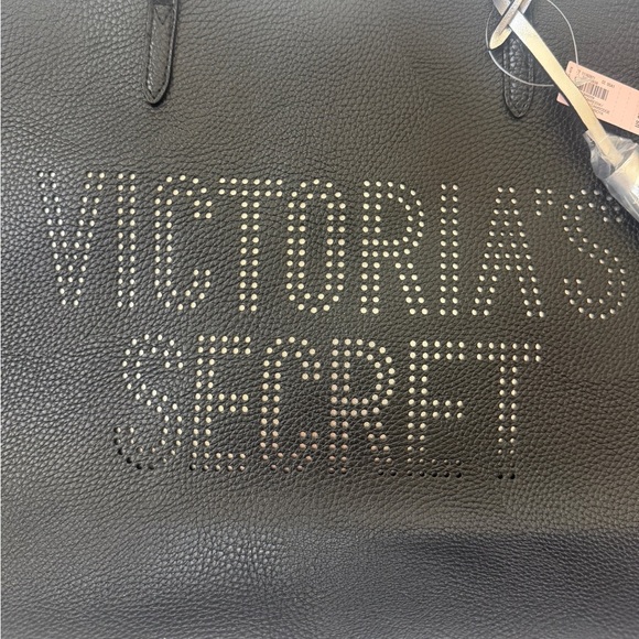 NWT Victoria’s Secret Black/Silver Tote - Picture 3 of 5